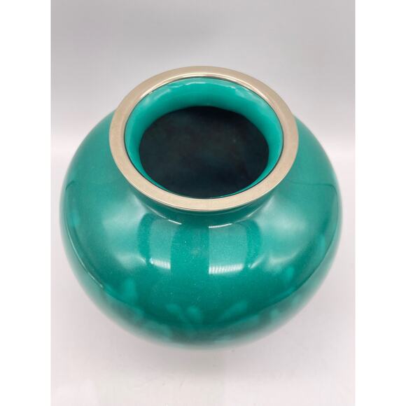 Cloisonne Vase Vintage Japanese Jade - Picture 5 of 9